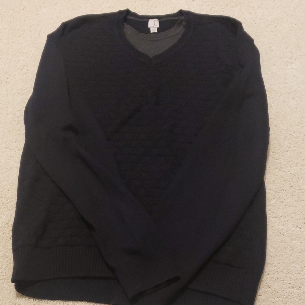 Men's Navy Blue Tristan V-Neck Sweater